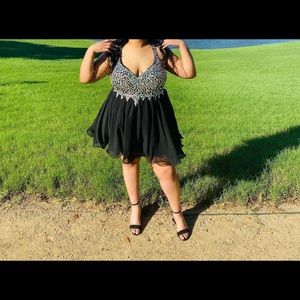 Black and Rhinestone Homecoming Dress!!! TAKING OFFERS